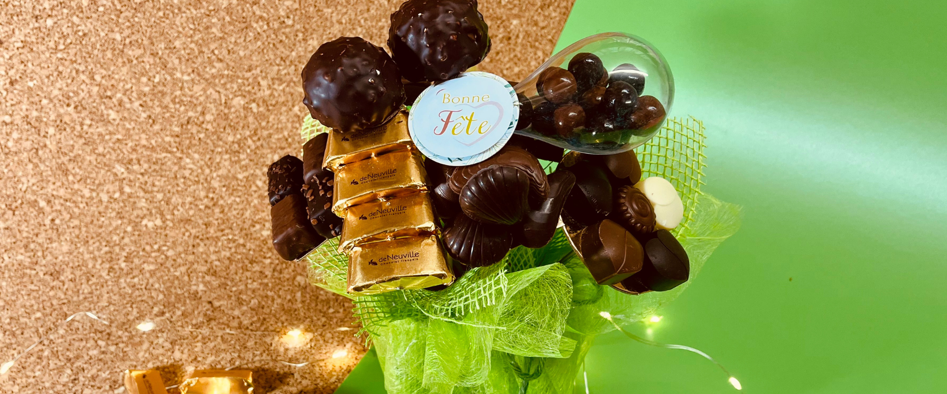 Idée cadeau bouquet de chocolat pour honorer une fête